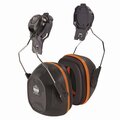 Ergodyne Skullerz 8880 NRR 26dB Hard Hat Mounted Earmuffs, Cap-Style, Gray 60258